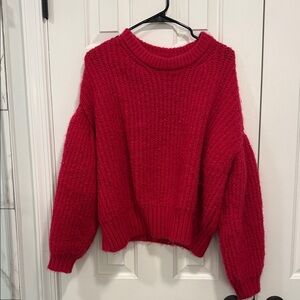 a new day Vibrant Pink Crew Neck Sweater